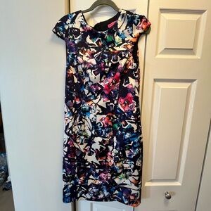 Betsey Johnson Navy Shatter Print Dress